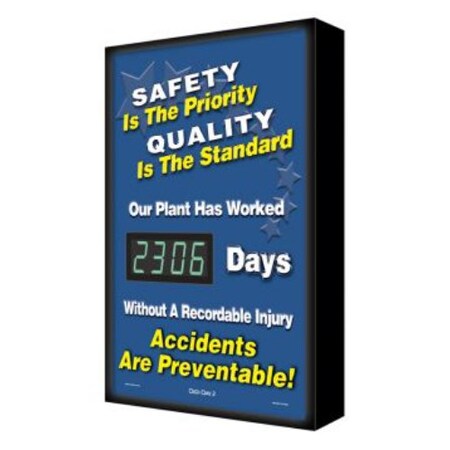 Accuform BACKLIT DIGIDAY 3 ELECTRONIC SCF306 SCF306